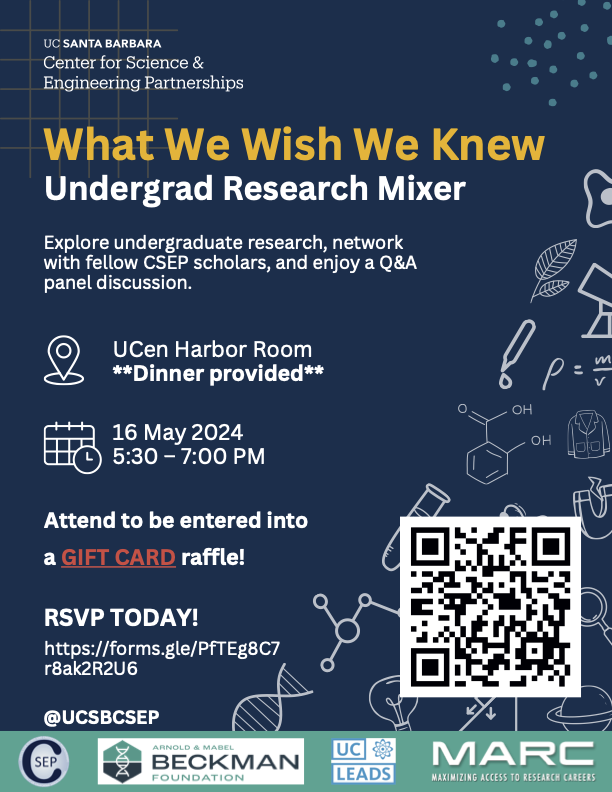 What We Wish We Knew: Undergraduate Research Mixer