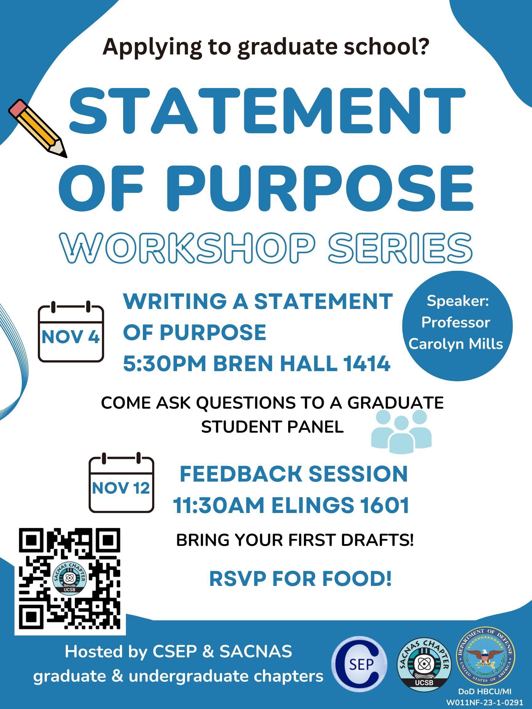 Statement of Purpose Flyer