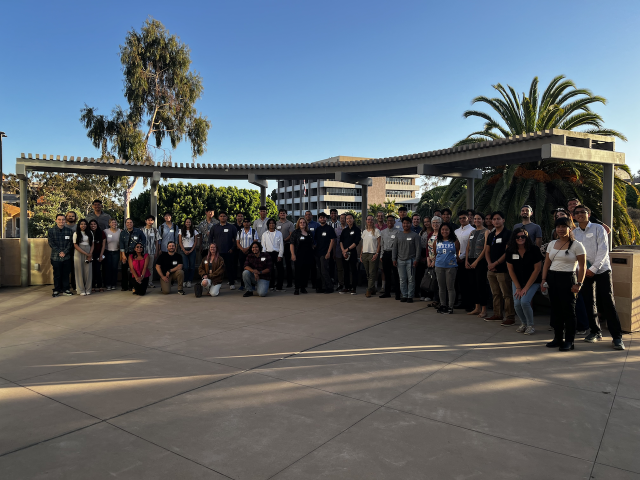 Group photo with interns and industry guests