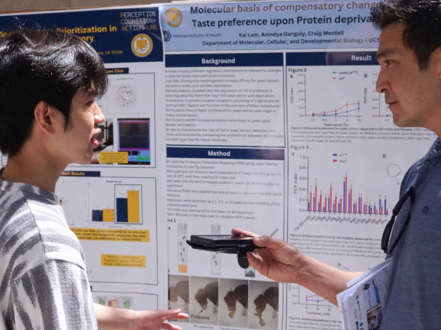MARC Scholar Kai Lam presenting his research at the 2023 Research Colloquium